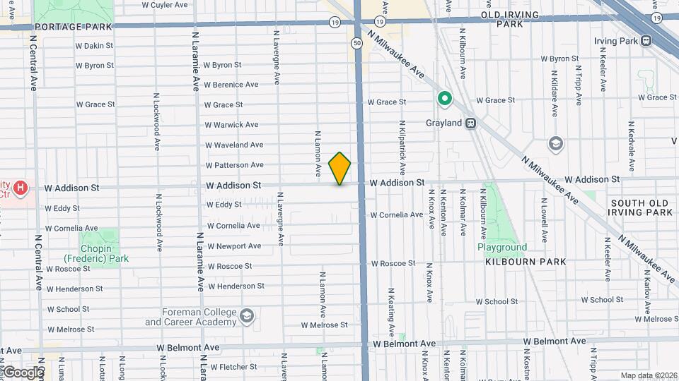 4831 W Addison St, Unit 3 S Map and Location Details
