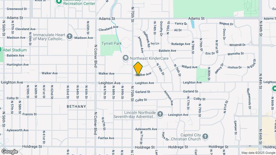 7021 Walker Ave Map and Location Details