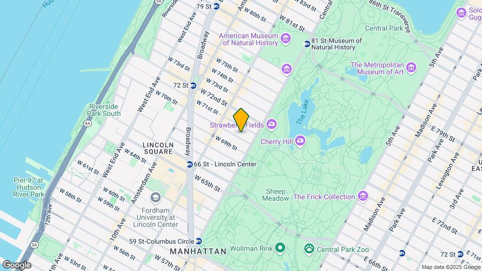 23 W 70th St Map and Location Details