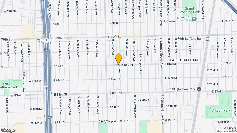 8100 S Eberhart Ave Map and Location Details