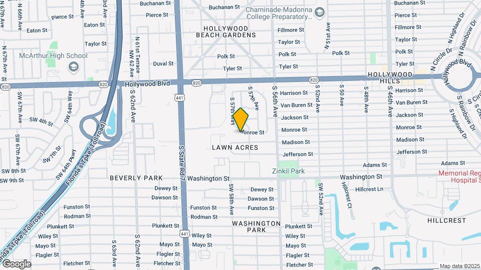 418 S 57th Way Map and Location Details