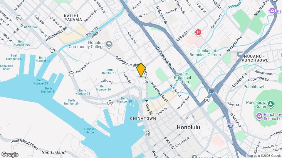 Pauahi Elderly Housing Map and Location Details
