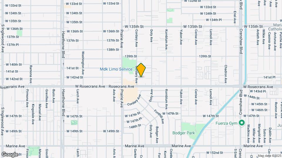 14118 Cordary Ave Mapa y Detalles de la Ubicación
