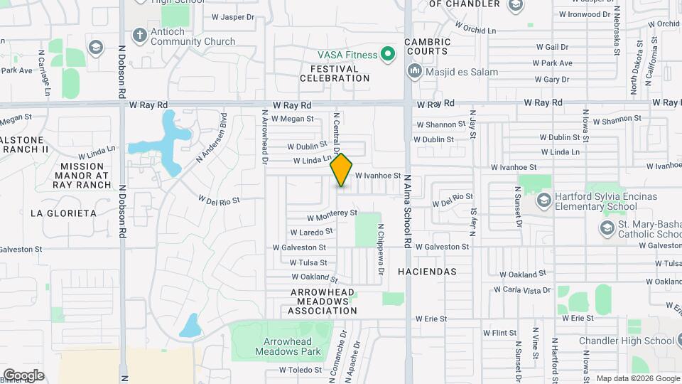 701 N Central Dr Mapa y Detalles de la Ubicación