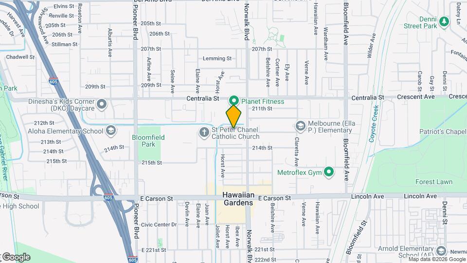 21345 Norwalk Blvd Map and Location Details