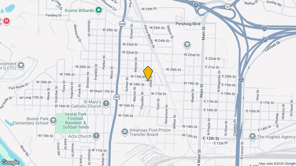 1409 W 18th St Map and Location Details