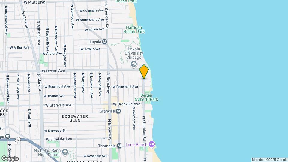 6334 N Sheridan Rd, Unit 4E Map and Location Details