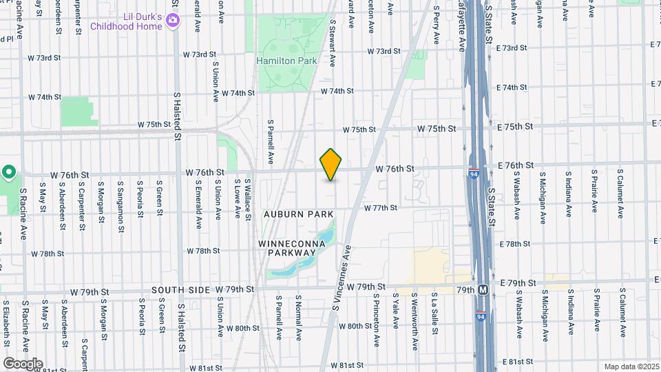7620 S Stewart Ave Map and Location Details