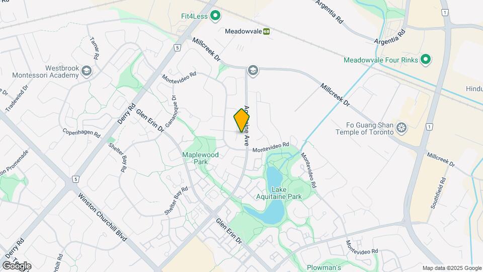 Detached 3+Den Home with 3 Parking Spaces in Prime Mississauga Map and Location Details