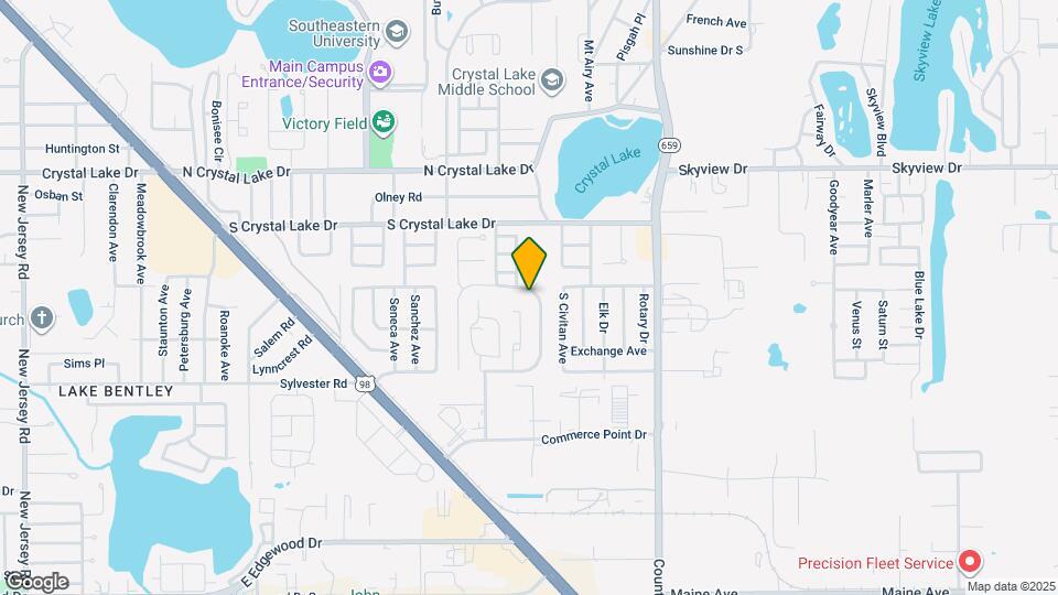 1725 Crystal Grove Dr Map and Location Details