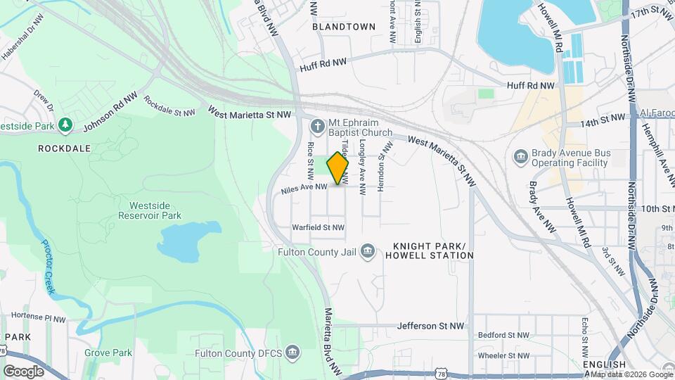1170 Niles Ave NW Map and Location Details