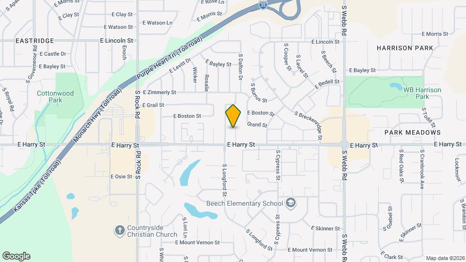 8726 E Harry Ct Map and Location Details