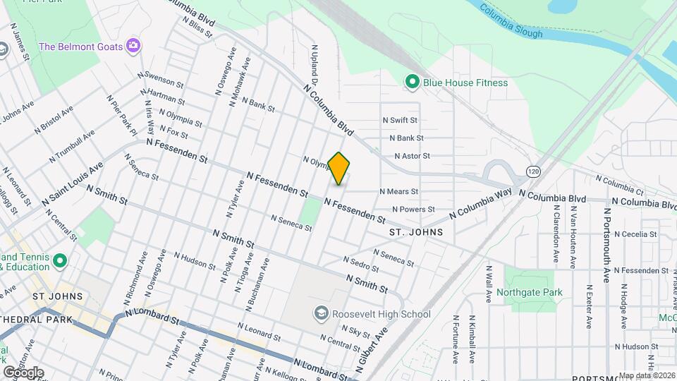 9529 N Fairhaven Ave Map and Location Details