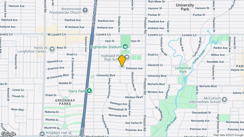4241 Emerson Ave Map and Location Details