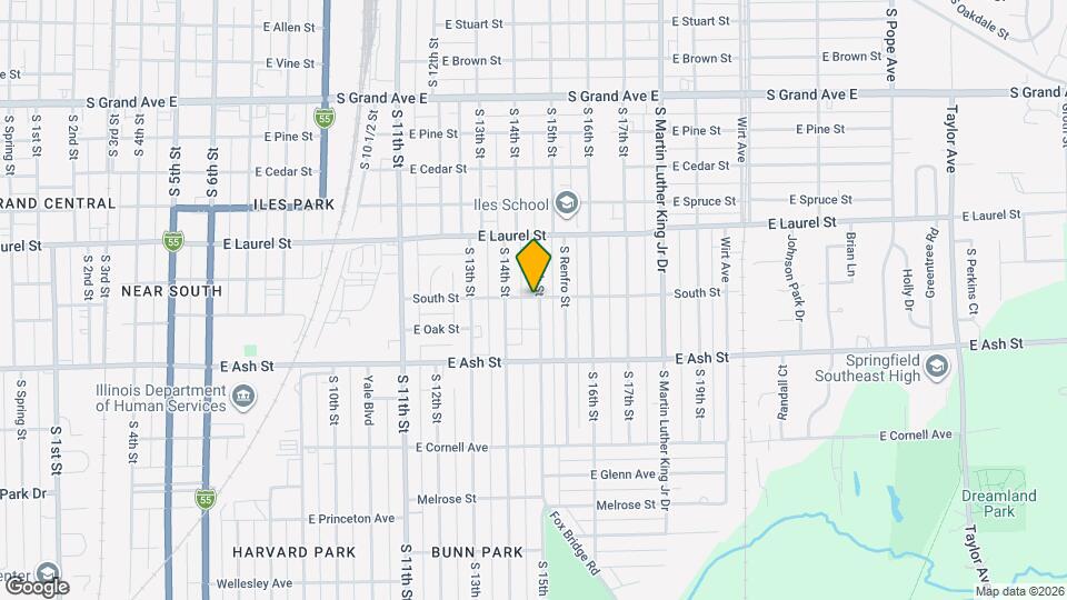 1901 S 15th St Map and Location Details