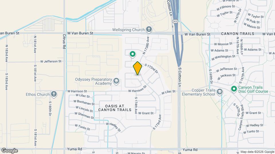 17328 W Morning Glory St Mapa y Detalles de la Ubicación