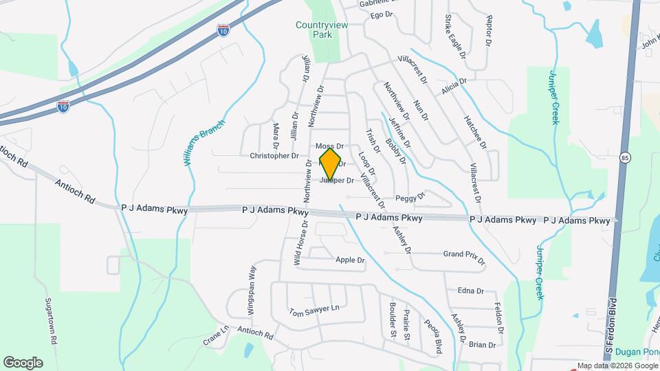 415 Juniper Dr Map and Location Details