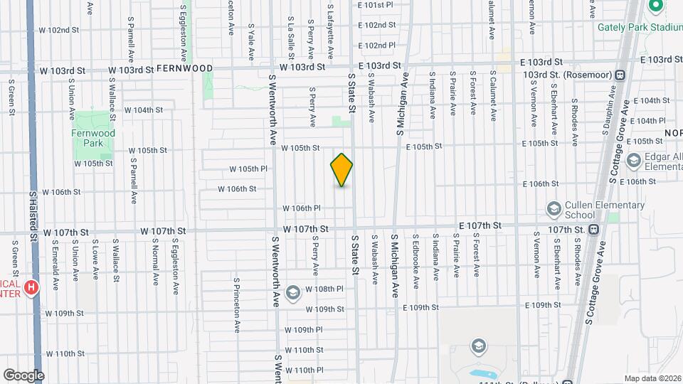10560 S Lafayette Ave Map and Location Details