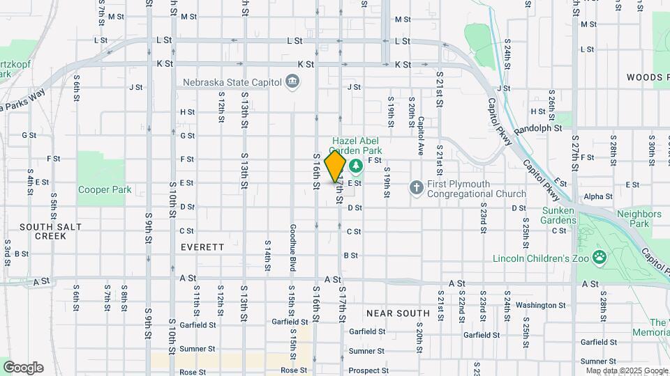 1645 E St Map and Location Details