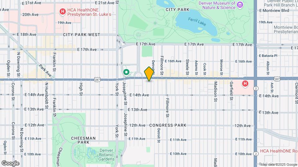 1465 Clayton St Map and Location Details