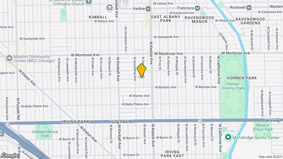 4226 N Sawyer Ave Map and Location Details