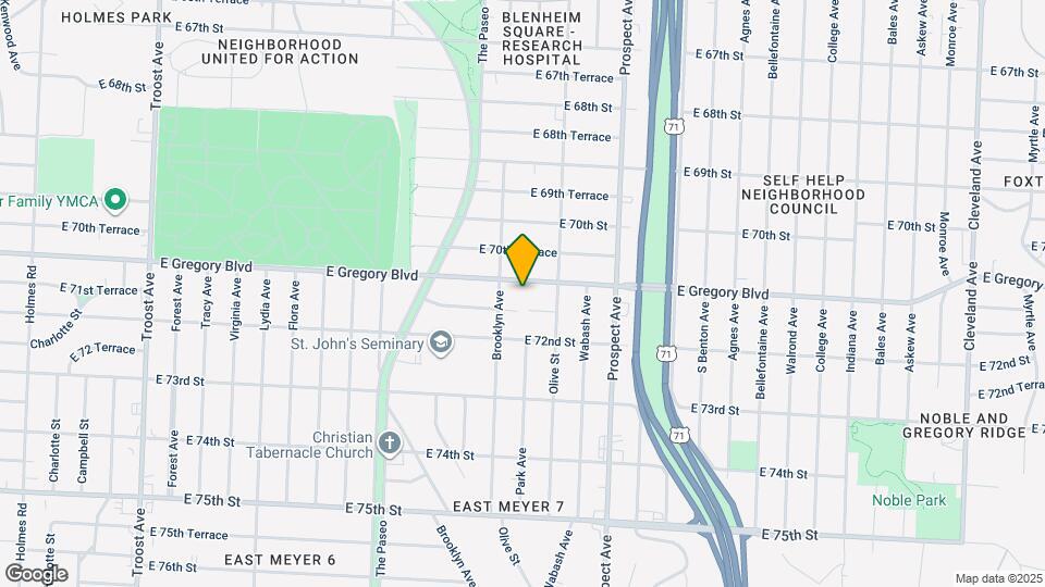 2219 E Gregory Blvd Map and Location Details
