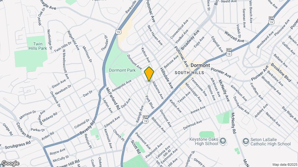 1500 Dormont Ave, Unit 1 Mapa y Detalles de la Ubicación