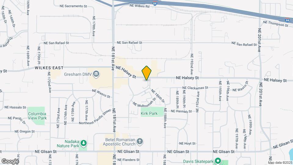 1380 NE 186th Ave Map and Location Details