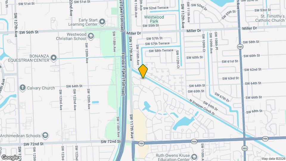 6251 SW 116th Pl Map and Location Details
