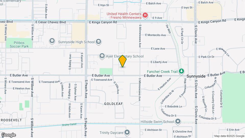 5335 E Lyell Ave Map and Location Details