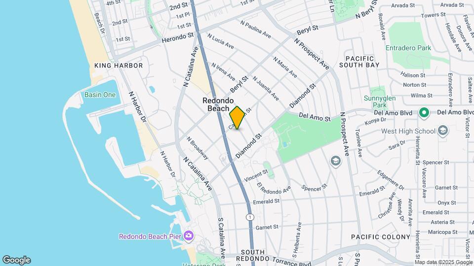 321 N Gertruda Ave, Unit B Map and Location Details