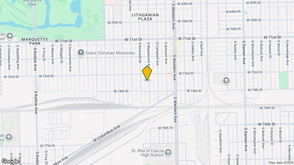 7324 S Maplewood Ave Map and Location Details