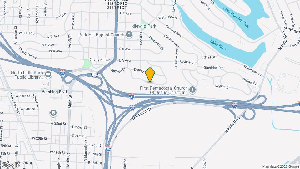 500 Skyline Dr Map and Location Details