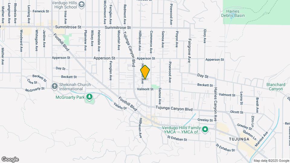 10128 Hillhaven Ave Map and Location Details
