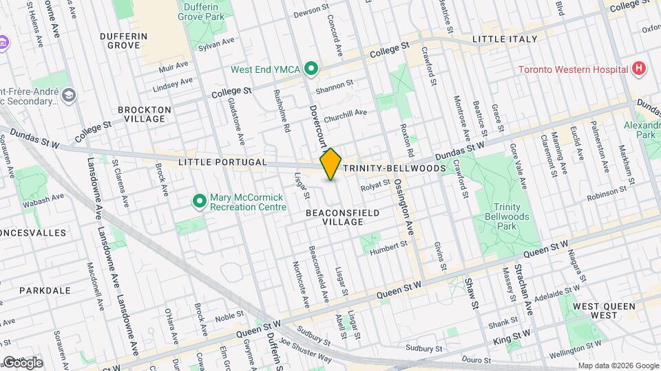 264 Dovercourt Rd Map and Location Details