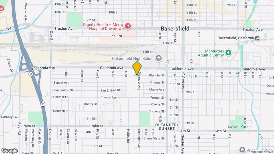 1011 Oleander Ave Map and Location Details
