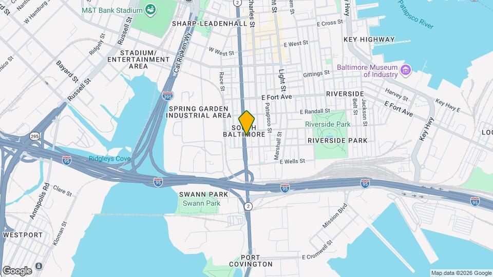 1725 S Hanover St Map and Location Details