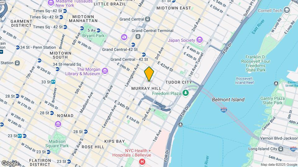 214 E 39th St Map and Location Details