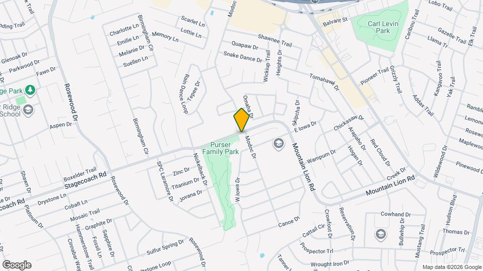 2400 Modoc Dr Map and Location Details