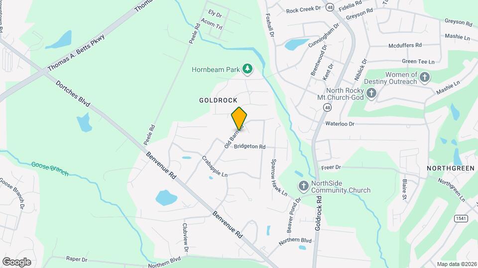 1717 Old Barn Rd Map and Location Details