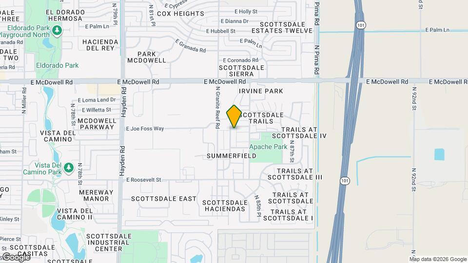 1255 N 84th Pl Map and Location Details