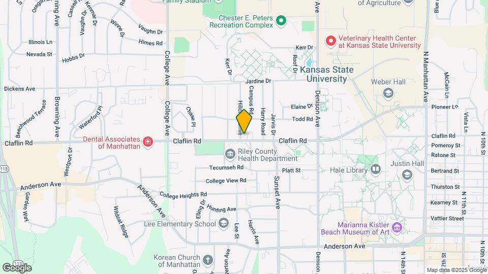 1402-1404 Hillcrest Drive Map and Location Details