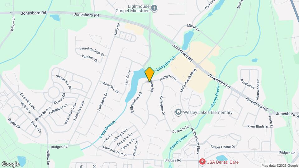 1101 E Shoreview Rd Map and Location Details