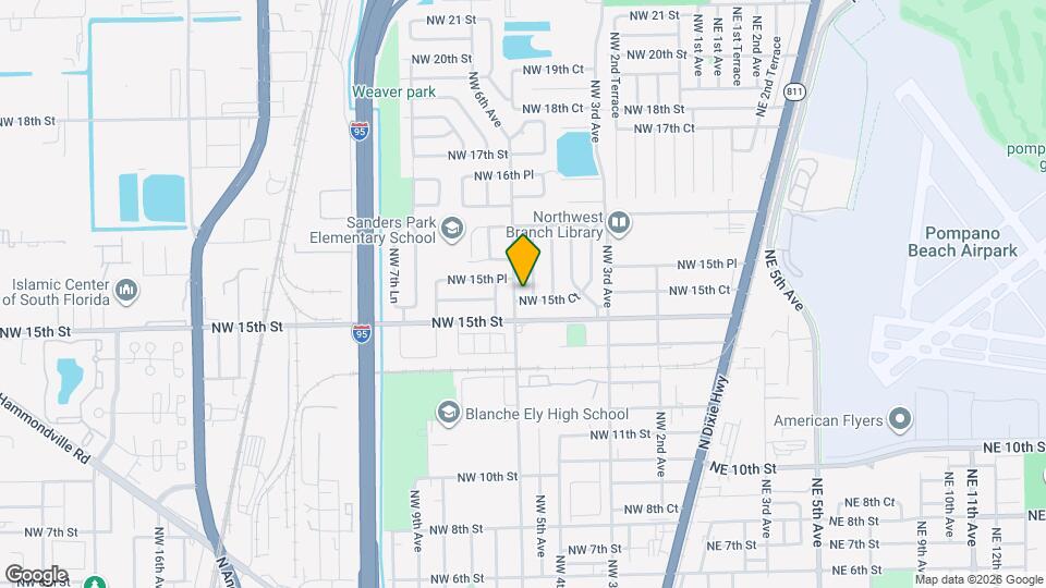 555 NW 15th Ct Map and Location Details