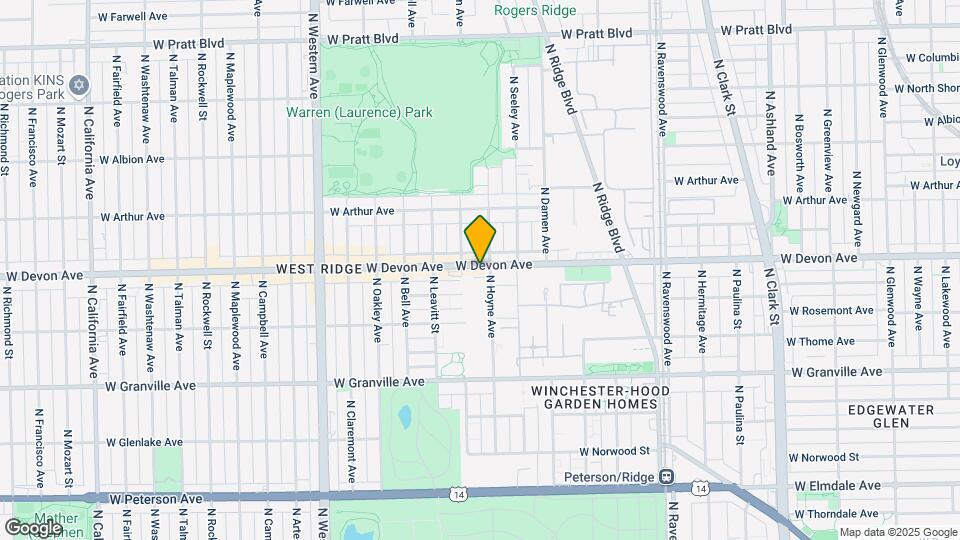 6350 N Hoyne Ave Mapa y Detalles de la Ubicación