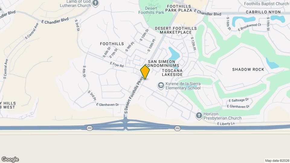 16505 S 10th St Map and Location Details