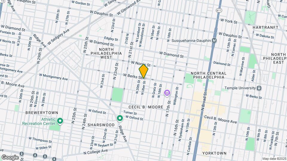 1866 N Uber St Map and Location Details