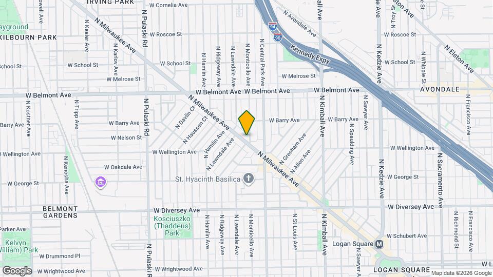 3015 N Milwaukee Ave Map and Location Details