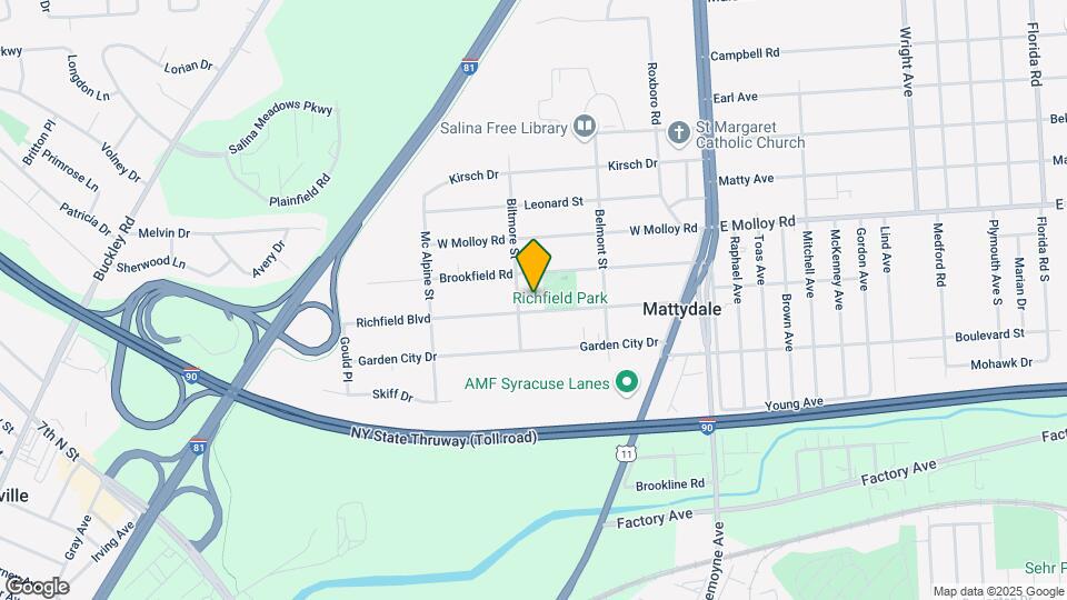 234 Richfield Blvd Map and Location Details