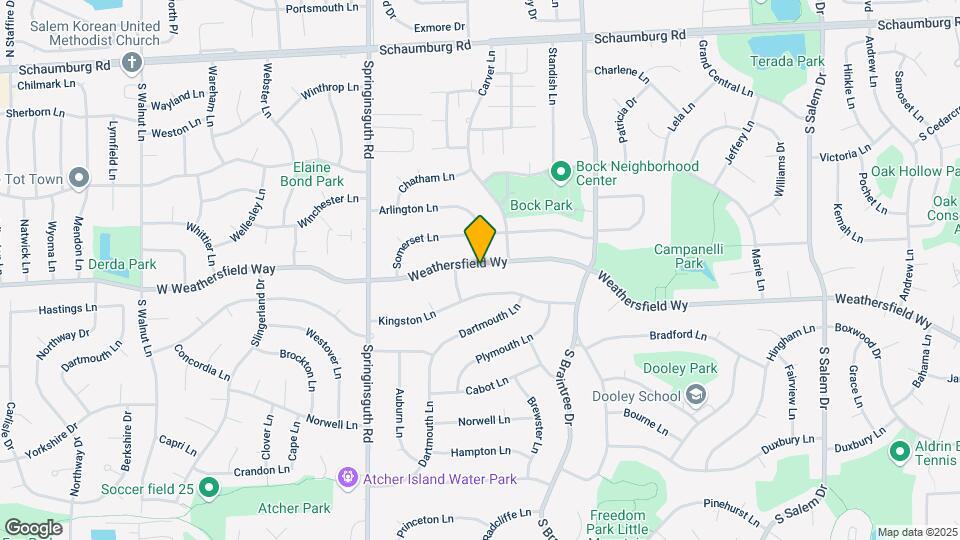 1401 W Weathersfield Way Map and Location Details